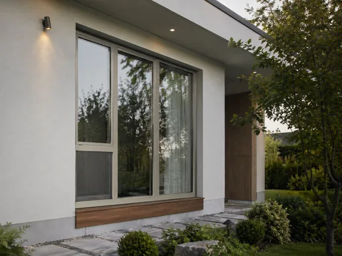 Casă cu ferestre PVC Salamander GreenEvolution 76 AD Premium și grădină